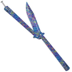 Psychedelic Trip Heavy Duty Balisong Flipper Butterfly Knife -Knife & Sword 2064DM3 16434.1686315577
