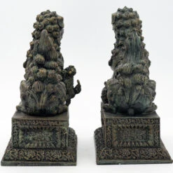Ancient Guard Chinese Guardian Lion Fu Foo Dog Statuettes Bookends Pair 8 Ancient Guard Chinese Guardian Lion Fu Foo Dog Statuettes Bookends Pair -Knife & Sword 5511 68240.1657130123