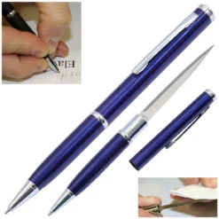 Elegant Executive Dozen Pen Knife Set Blue