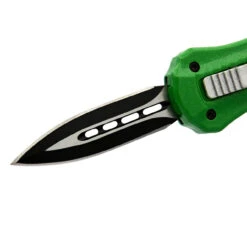 Goblin Blood Automatic Green Mini California Legal Out The Front OTF Knife W/ Belt Clip & Keyring Hole -Knife & Sword 8800GN 04 74511.1693339849