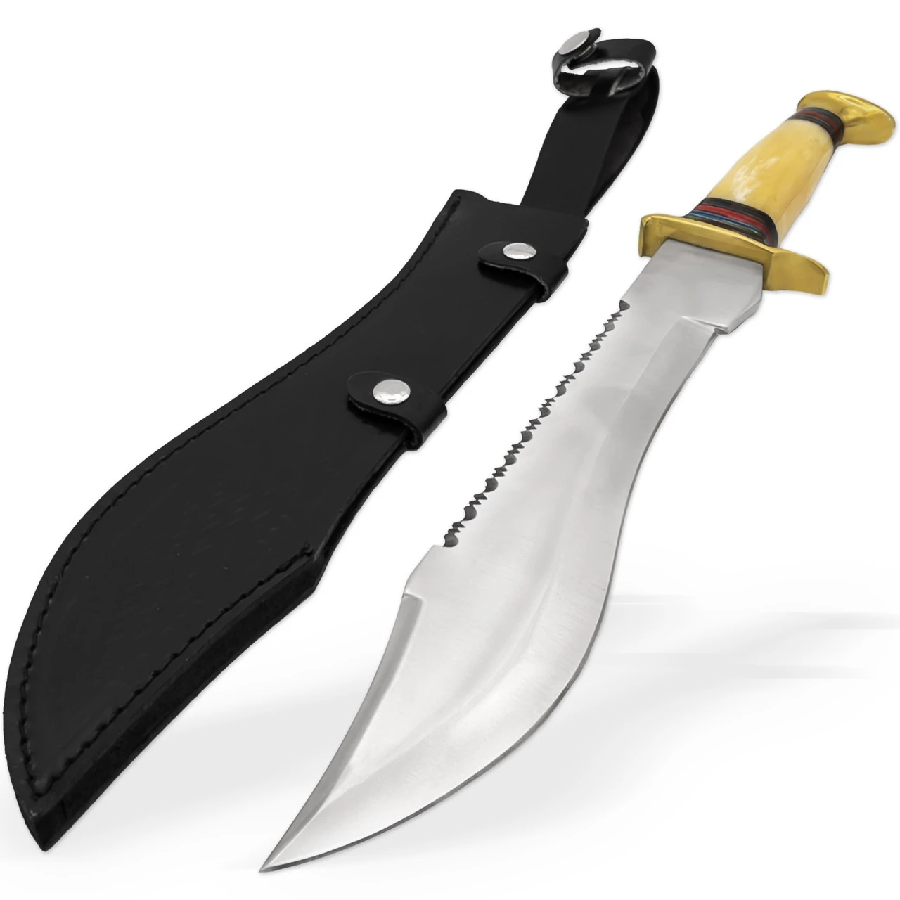 Crocodile Hunter Stag Horn Big Bowie Knife 1 Crocodile Hunter Stag Horn Big Bowie Knife