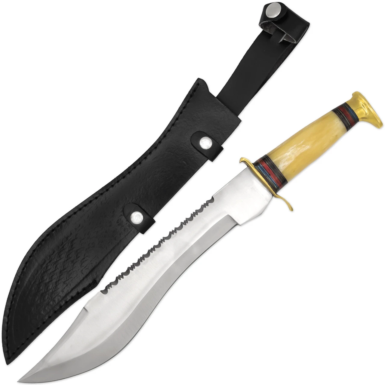 Crocodile Hunter Stag Horn Big Bowie Knife 4 Crocodile Hunter Stag Horn Big Bowie Knife - Image 4