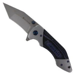 KILL KNIVES ™ Blue Viper Ball Bearing Spring Assisted D2 Steel Tanto Blade Pocket Knife