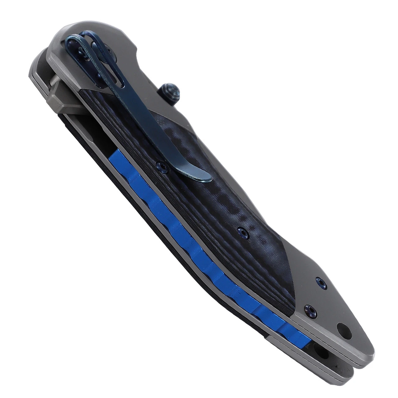 KILL KNIVES ™ Blue Viper Ball Bearing Spring Assisted D2 Steel Tanto Blade Pocket Knife 3 KILL KNIVES ™ Blue Viper Ball Bearing Spring Assisted D2 Steel Tanto Blade Pocket Knife - Image 3