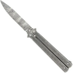 Butterfly Coal Miner Steel Knife | Drop Point Damascus Blade