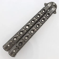Shattered Without Hesitation Tanto Balisong Butterfly Knife | Damascus Steel Blade | Drop Point -Knife & Sword BF2487 D1 03 23502.1691079836