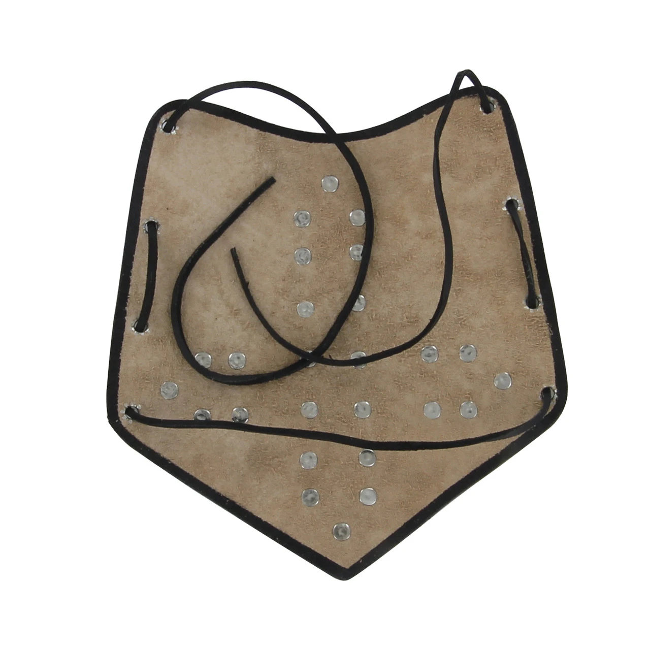 Holy Warrior Medieval Lace Up Leather Bracer | Black And Orange | 3 Holy Warrior Medieval Lace Up Leather Bracer | Black And Orange | - Image 3