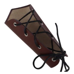 Medieval Warrior Lace Up Leather Bracer | Brown | -Knife & Sword BR2249 brown 43658.1602278651