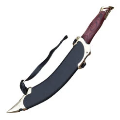 Strider Elven Replica Fantasy Medieval Scimitar Dagger Sword Scabbard & Wall Mount Included