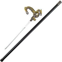 Wyvern Of Wisdom Ornate Dragon Hidden Blade Sword Cane
