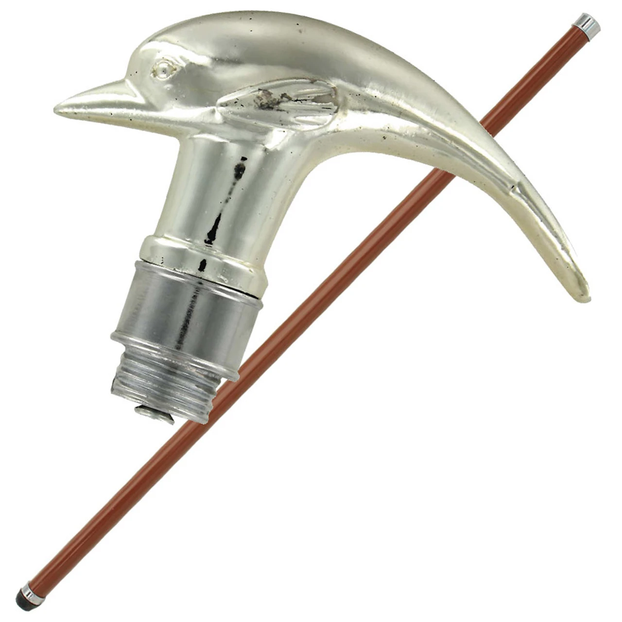 Bottle Nose Dolphin Tails Walking Cane Staff 1 Bottle Nose Dolphin Tails Walking Cane Staff