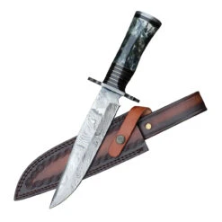 Right Hand Of Artemis Damascus Steel Fixed Blade Hunting Knife -Knife & Sword DHK2249 09944.1582370232