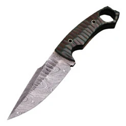He Who Dwells In The Swamp Damascus Steel Tactical Fixed Blade Hunting Knife