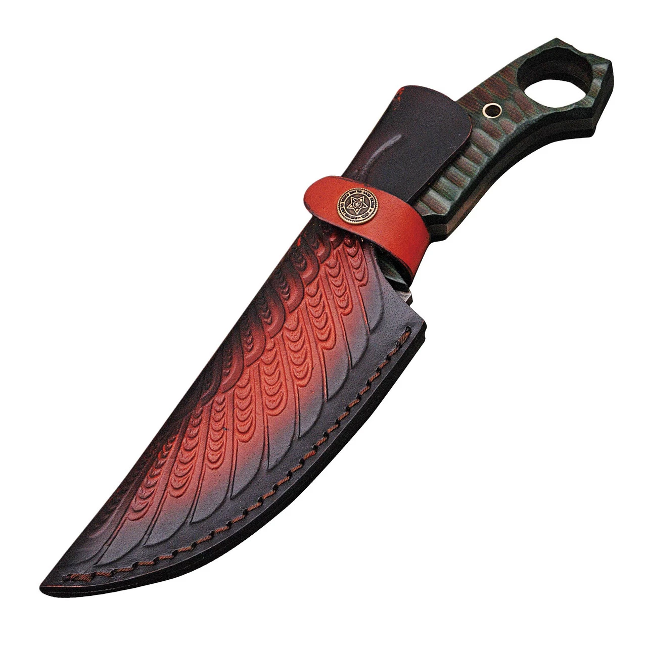He Who Dwells In The Swamp Damascus Steel Tactical Fixed Blade Hunting Knife 2 He Who Dwells In The Swamp Damascus Steel Tactical Fixed Blade Hunting Knife - Image 2