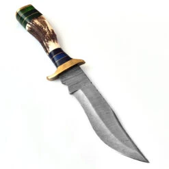 Cacophonous Forest Fixed Blade Clip Point Damascus Outdoor Hunting Knife | Hunt For Life -Knife & Sword DHK2681 71966.1645629925