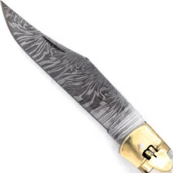 County Line Hand Crafted Damascus Steel Automatic Lever Lock Pocket Knife -Knife & Sword DLL3083 01758.1680623550