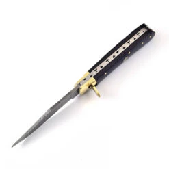 Summoner’s Charm Damascus Clip Point Automatic Switchblade Lever Lock Knife -Knife & Sword DLV2696 04667.1646156425