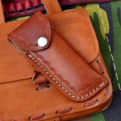 Rustic Living Hand Crafted Damascus Steel Automatic Lever Lock Knife -Knife & Sword DLV2702 . 30884.1646339765