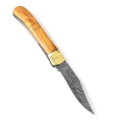 Land Of Behemoths Clip Point Automatic Damascus Lever Lock Knife -Knife & Sword DLV2703 88918.1646058609