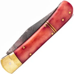 Bone Divination Damascus Clip Point Automatic Switchblade Lever Lock Knife -Knife & Sword DLV2800 94941.1649257334