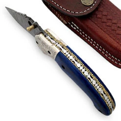 Damascus Steel Ancient Origins Handmade Pocket Knife 6 Damascus Steel Ancient Origins Handmade Pocket Knife -Knife & Sword DM2041 25581.1564503950