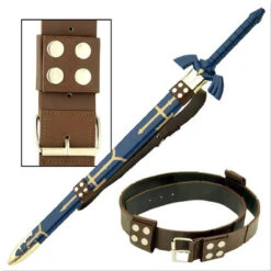Zelda Link Hyrule Sword Leather Belt Strap -Knife & Sword EM0015B 58607.1564501090