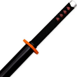 Tanjiro Kamado Polyurethane Foam Nichirin Katana Anime Replica Cosplay Prop Sword | Flame Hand Guard -Knife & Sword FM2934 10266.1683747323