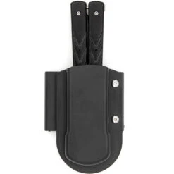 Black Butterfly Balisong Knife With Hard ABS Sheath | Drop Point Blade | Damascus Steel -Knife & Sword GBS47 98091.1691421164