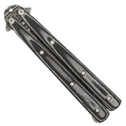 Micarta Simple Butterfly Black Knife | Damascus Steel Blade | Drop Point -Knife & Sword GBS50 D1 05 14431.1691433816