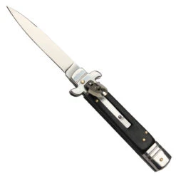 Automatic Stiletto Satin Silver Knife -Knife & Sword GBS62 03318.1564502170