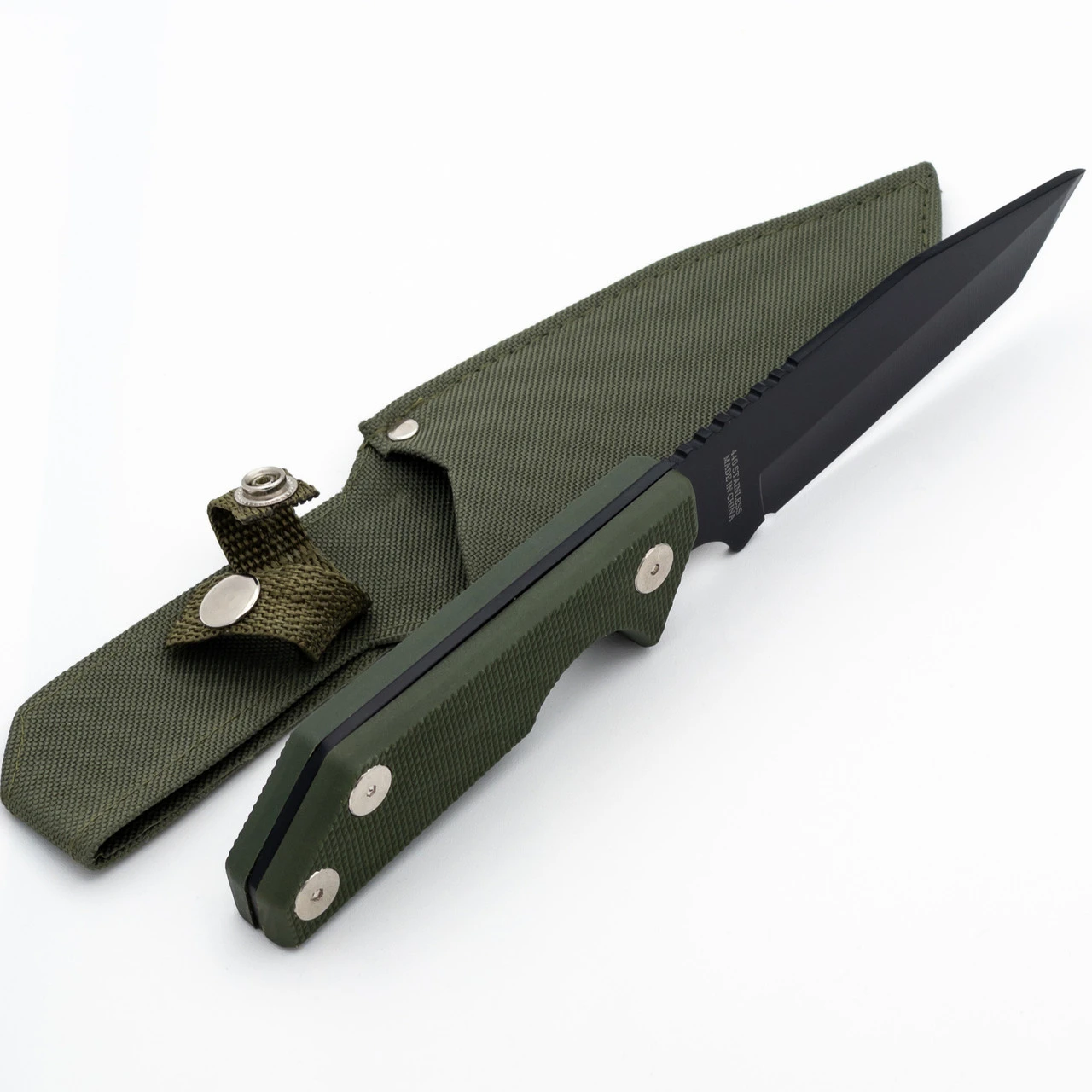 Heavily Wooded Tanto Survival Hunting Knife With Compass 4 Heavily Wooded Tanto Survival Hunting Knife With Compass - Image 4
