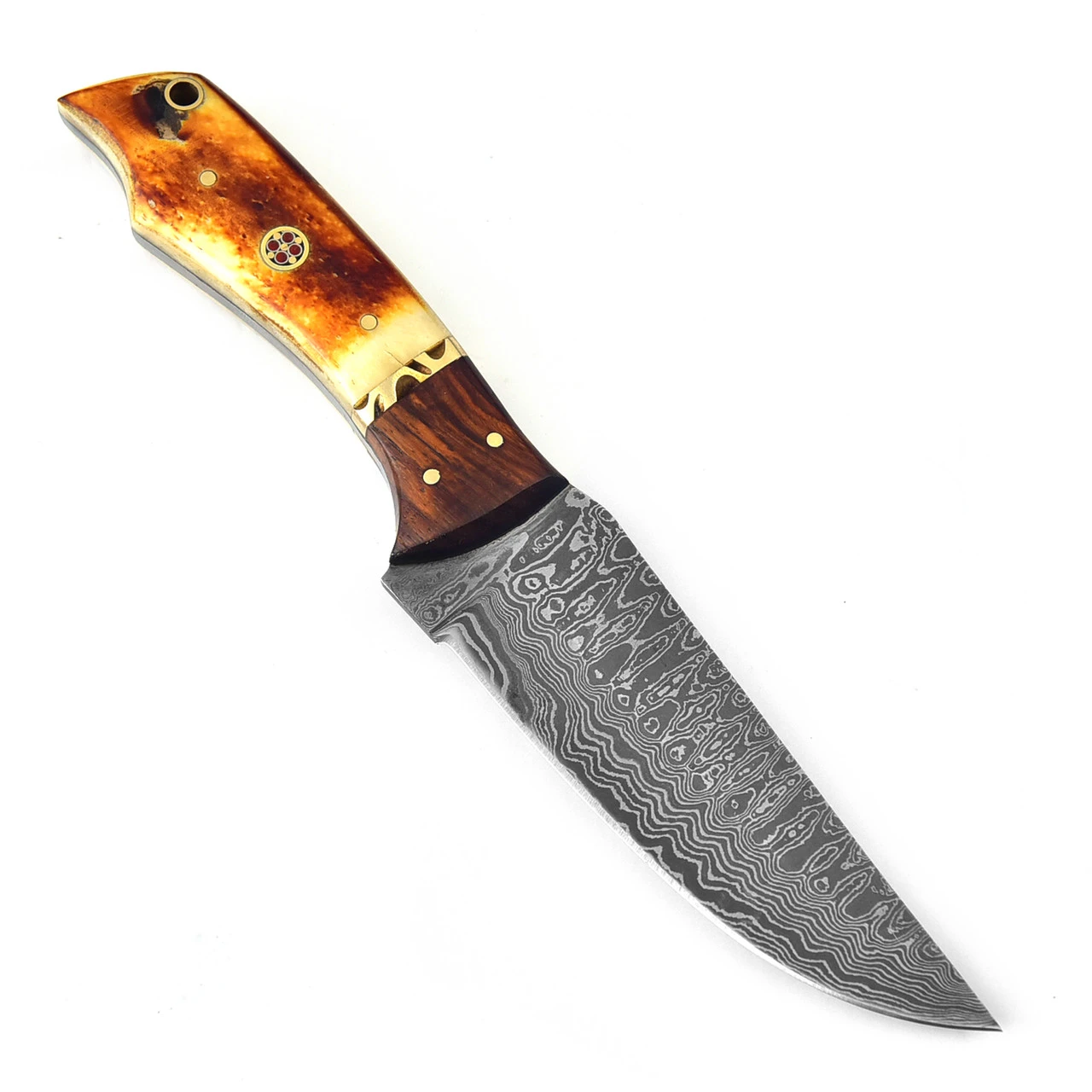 Abandoned Pyre Fixed Blade Damascus Hunt For Life Outdoor Hunting Knife 2 Abandoned Pyre Fixed Blade Damascus Hunt For Life Outdoor Hunting Knife - Image 2