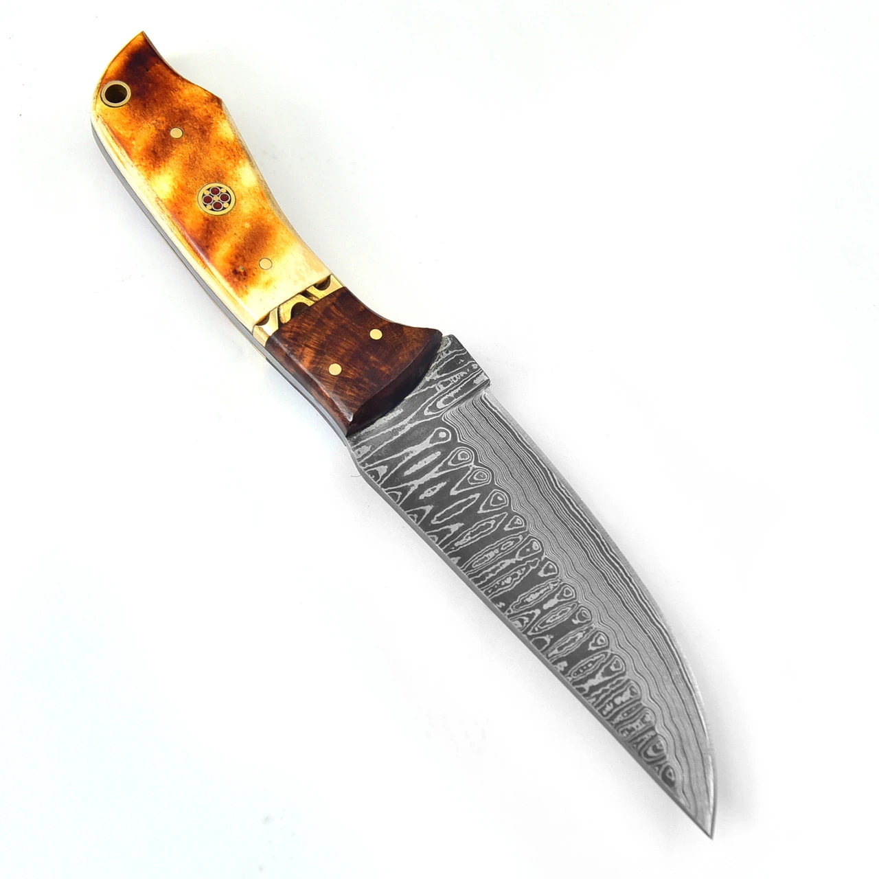 Abandoned Pyre Fixed Blade Damascus Hunt For Life Outdoor Hunting Knife 4 Abandoned Pyre Fixed Blade Damascus Hunt For Life Outdoor Hunting Knife - Image 4