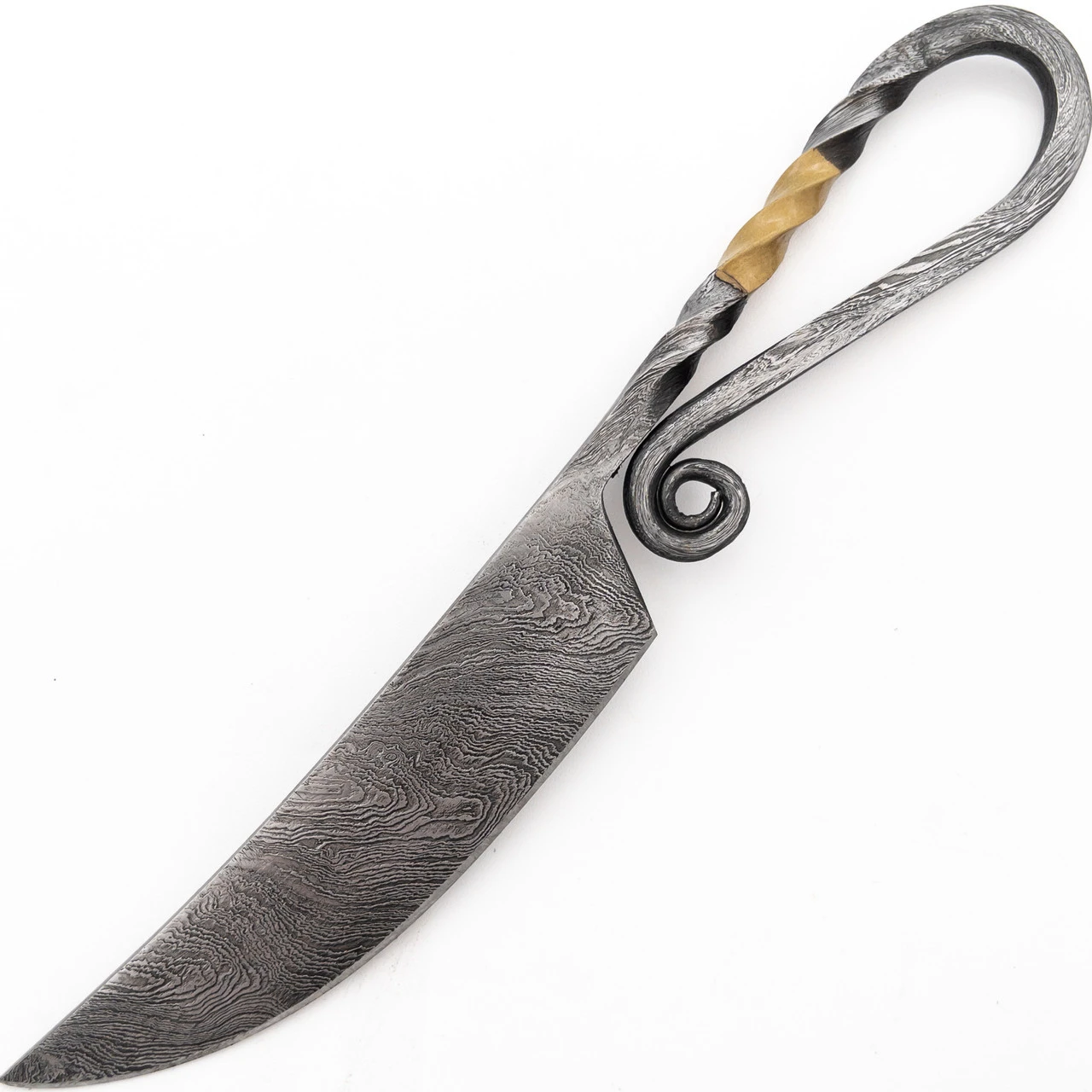 Table Of Kings Medieval Full Tang Damascus Knife 4 Table Of Kings Medieval Full Tang Damascus Knife - Image 4