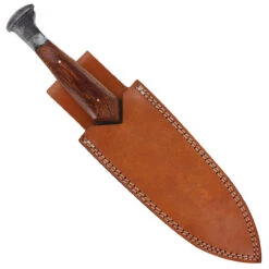 Dusk Rites Ceremonial Railroad Spike Knife | Wood Handle Full Tang Double Edged Functional Sharpened Hand Upcycled Forged Dagger -Knife & Sword HKP3002 43542.1675805246