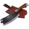 Compliments To The Chef Kitchen Cleaver | Full Tang Indoor/Outdoor Cooking Camping Functional Hand Forged Carbon Steel Blade