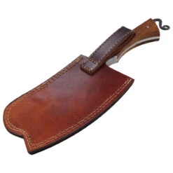 Compliments To The Chef Kitchen Cleaver | Full Tang Indoor/Outdoor Cooking Camping Functional Hand Forged Carbon Steel Blade -Knife & Sword HKP3006 86086.1675805551