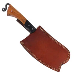 Compliments To The Chef Kitchen Cleaver | Full Tang Indoor/Outdoor Cooking Camping Functional Hand Forged Carbon Steel Blade -Knife & Sword HKP3007 16008.1675805552