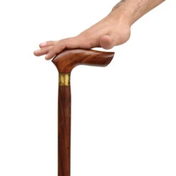 Half-Crook Sheesham Wood Grip Cane -Knife & Sword IN10101 71408.1564501837