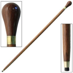 Sheesham Wood Knob Handle Walking Stick -Knife & Sword IN10108 56115.1564501841