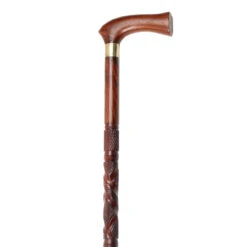 Geometric Sheesham Wooden Walking Cane -Knife & Sword IN10110 19960.1564502824