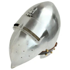 Medieval Bascinet Klappvisor Helmet -Knife & Sword IN2249 29372.1564503305