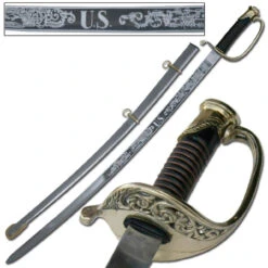 U.S Civil War 1850 Army Staff Field Officers Sword -Knife & Sword IN5533 00123.1564501331