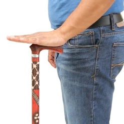 Handcrafted Eucalyptus Tribal Wars Walking Cane -Knife & Sword IN60138 00187.1668002997