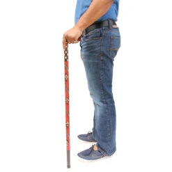 Handcrafted Eucalyptus Tribal Wars Walking Cane -Knife & Sword IN60138 25555.1668002997