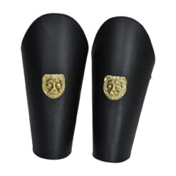Warriors Call Black Genuine Leather Lion Arm Armor Bracers -Knife & Sword IN60736 89975.1600204238