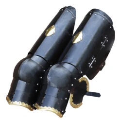Armory Replicas β’ The Cursed Black Knight Functional Medieval Leg Armor