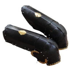 Armory Replicas ™ The Cursed Black Knight Functional Medieval Leg Armor 7 Armory Replicas ™ The Cursed Black Knight Functional Medieval Leg Armor -Knife & Sword IN60810 59120.1598632026