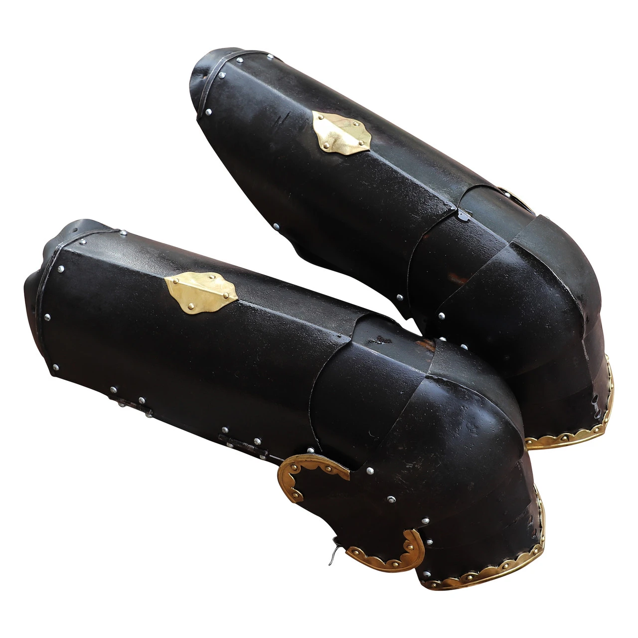 Armory Replicas ™ The Cursed Black Knight Functional Medieval Leg Armor 3 Armory Replicas ™ The Cursed Black Knight Functional Medieval Leg Armor - Image 3