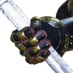 Armory Replicas ™ The Cursed Black Knight Functional Medieval Armor Gauntlets -Knife & Sword IN60812 E 14771.1598625783